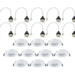 LED-alasvalo Paulmann Ø90mm kääntyvä 30° GU10 max. 10W upotettava, eri vaihtoehtoja