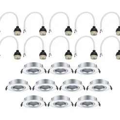 LED-alasvalo Paulmann Ø90mm kääntyvä 30° GU10 max. 10W upotettava, eri vaihtoehtoja