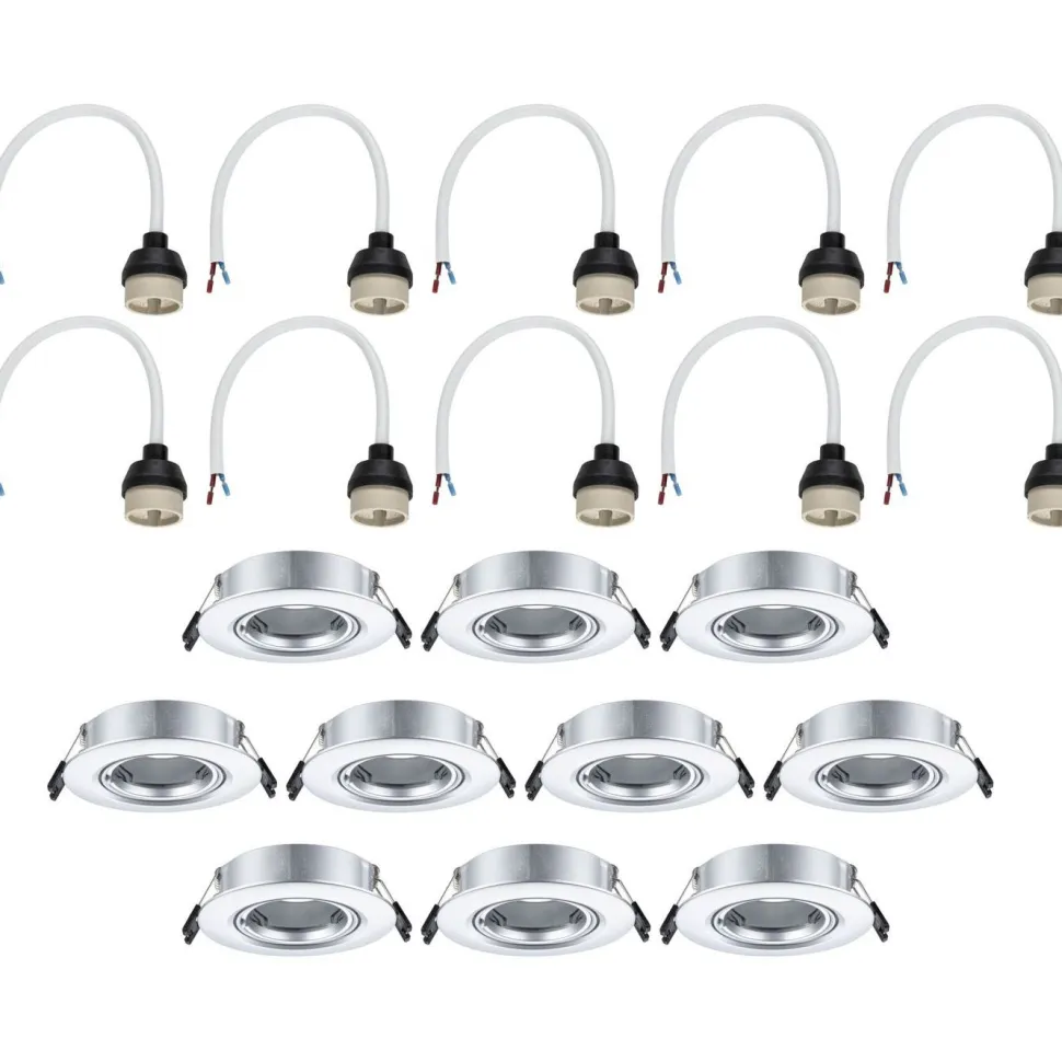 LED-alasvalo Paulmann Ø90mm kääntyvä 30° GU10 max. 10W upotettava, eri vaihtoehtoja