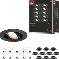 LED-alasvalo Paulmann Ø90mm kääntyvä 30° GU10 max. 10W upotettava, eri vaihtoehtoja