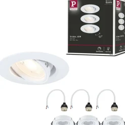 LED-alasvalo Paulmann Ø90mm kääntyvä 30° GU10 max. 10W upotettava, eri vaihtoehtoja