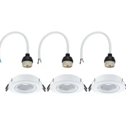 LED-alasvalo Paulmann Ø90mm kääntyvä 30° GU10 max. 10W upotettava, eri vaihtoehtoja