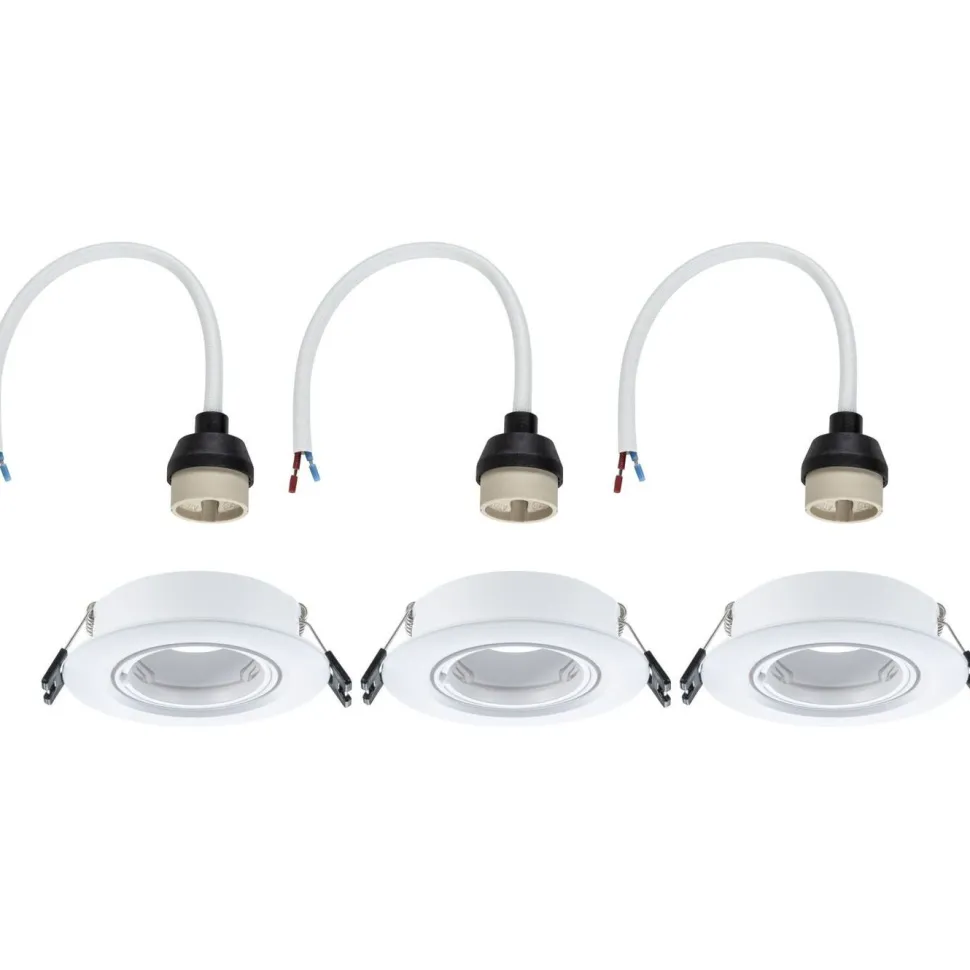 LED-alasvalo Paulmann Ø90mm kääntyvä 30° GU10 max. 10W upotettava, eri vaihtoehtoja