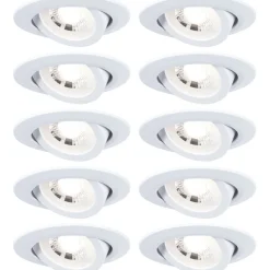 LED-alasvalo Paulmann Ø82mm kääntyvä 70° 4.8W 10x450lm 3000K valkoinen, eri määriä