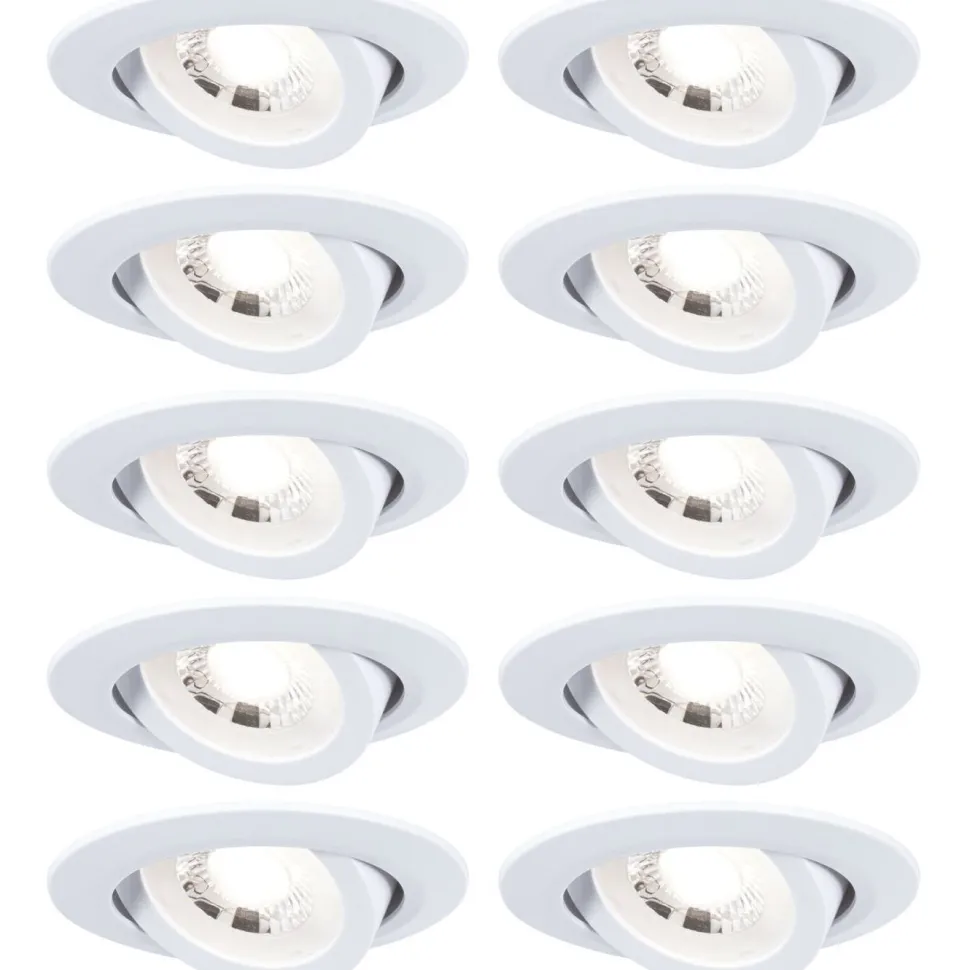 LED-alasvalo Paulmann Ø82mm kääntyvä 70° 4.8W 10x450lm 3000K valkoinen, eri määriä