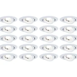 LED-alasvalo Paulmann Ø82mm kääntyvä 70° 4.8W 10x450lm 3000K valkoinen, eri määriä