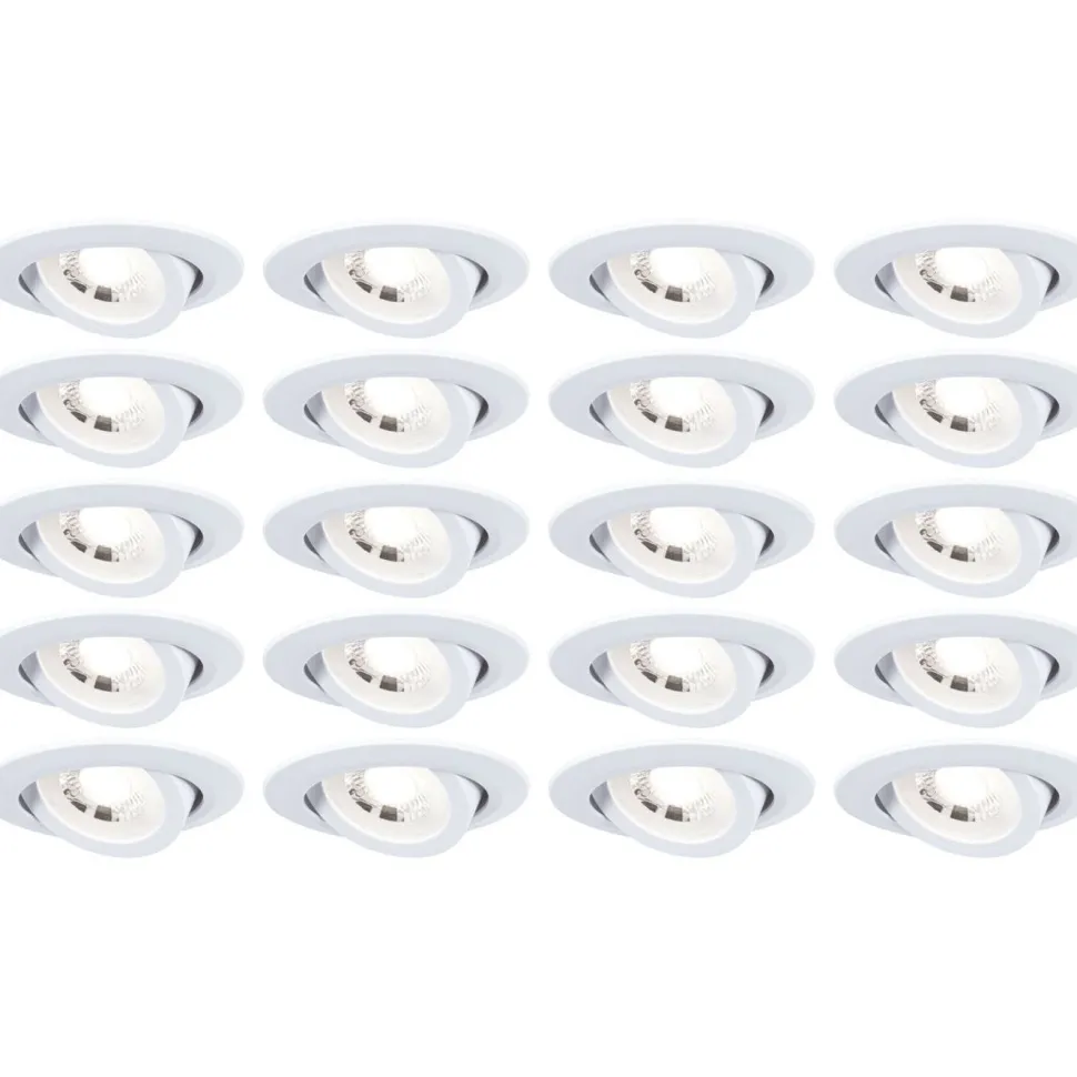 LED-alasvalo Paulmann Ø82mm kääntyvä 70° 4.8W 10x450lm 3000K valkoinen, eri määriä