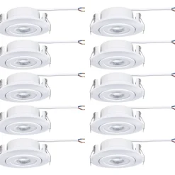 LED-alasvalo Paulmann Ø82mm kääntyvä 70° 4.8W 10x450lm 3000K valkoinen, eri määriä