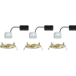 LED-alasvalo Paulmann Nova Coin Basic IP44 Ø78mm 6W 470lm 2700K upotettava mattakulta 3kpl/pkt
