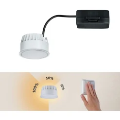 LED-alasvalo Paulmann Nova Coin, 51mm, 6W, 470lm, 2700K, himmennettävä, satiini