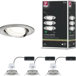 LED-alasvalo Paulmann Nova Coin Ø84mm 50° 2.8W 505lm 4000K upotettava