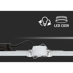 LED-alasvalo Paulmann Nova Coin Ø84mm 50° 2.8W 505lm 4000K upotettava