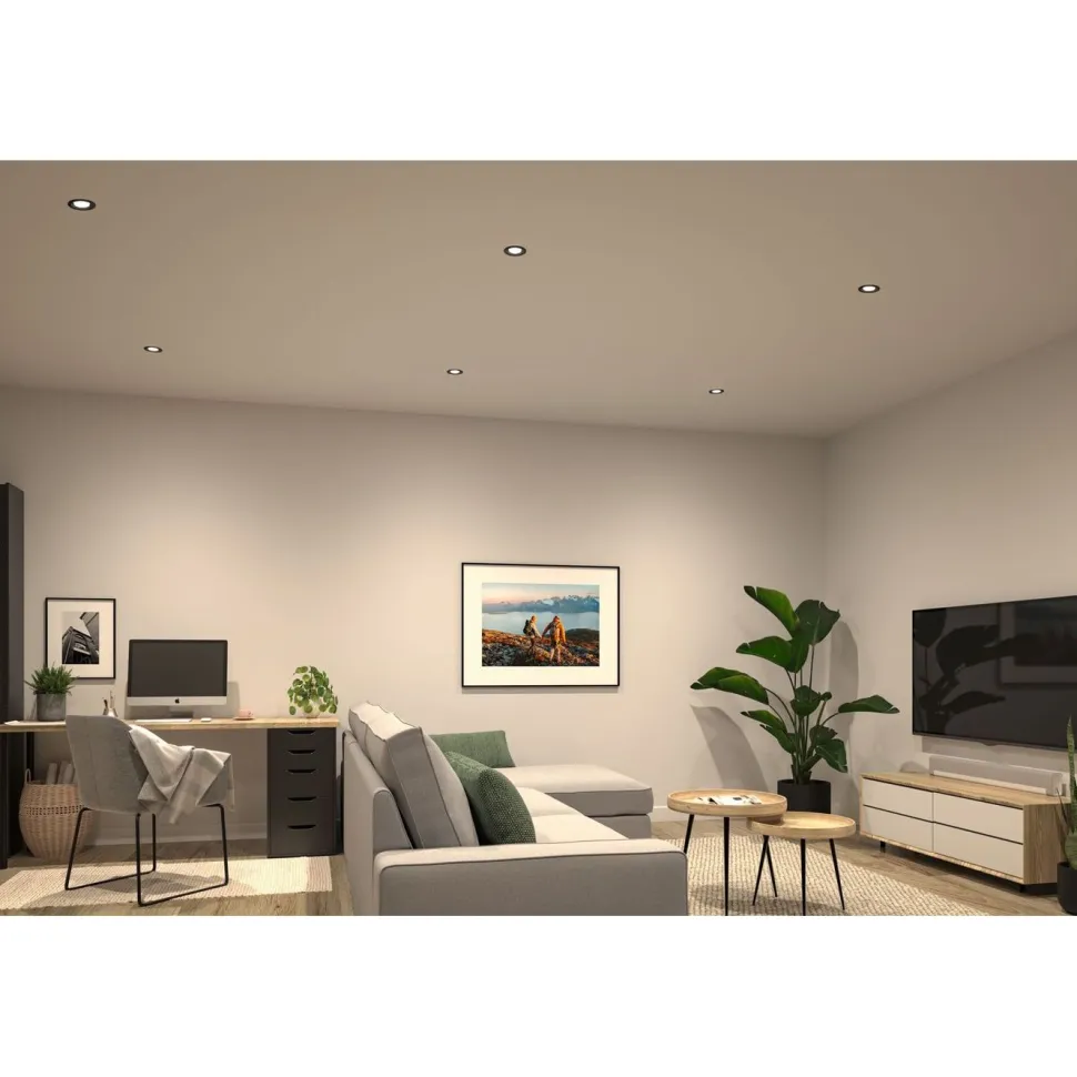 LED-alasvalo Paulmann Nova Coin Ø84mm 50° 2.8W 505lm 4000K upotettava