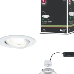 LED-alasvalo Paulmann Nova Coin Ø84mm 50° 2.8W 505lm 4000K upotettava