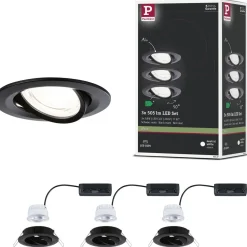LED-alasvalo Paulmann Nova Coin Ø84mm 50° 2.8W 505lm 4000K upotettava