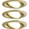 LED-alasvalo Paulmann Nova Coin Ø84mm 50° 6W 470lm 2700K upotettava mattakulta 3kpl/pkt