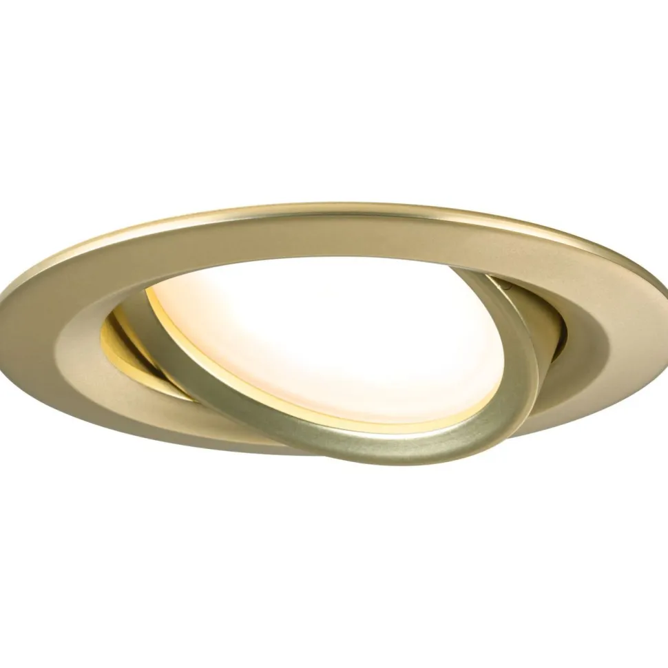 LED-alasvalo Paulmann Nova Coin Ø84mm 50° 6W 470lm 2700K upotettava mattakulta 3kpl/pkt