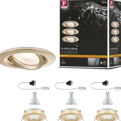 LED-alasvalo Paulmann Nova Plus IP65 Ø93mm 30° GU10 6W 460lm 2700K himmennettävä upotettava mattakulta 3kpl/pkt