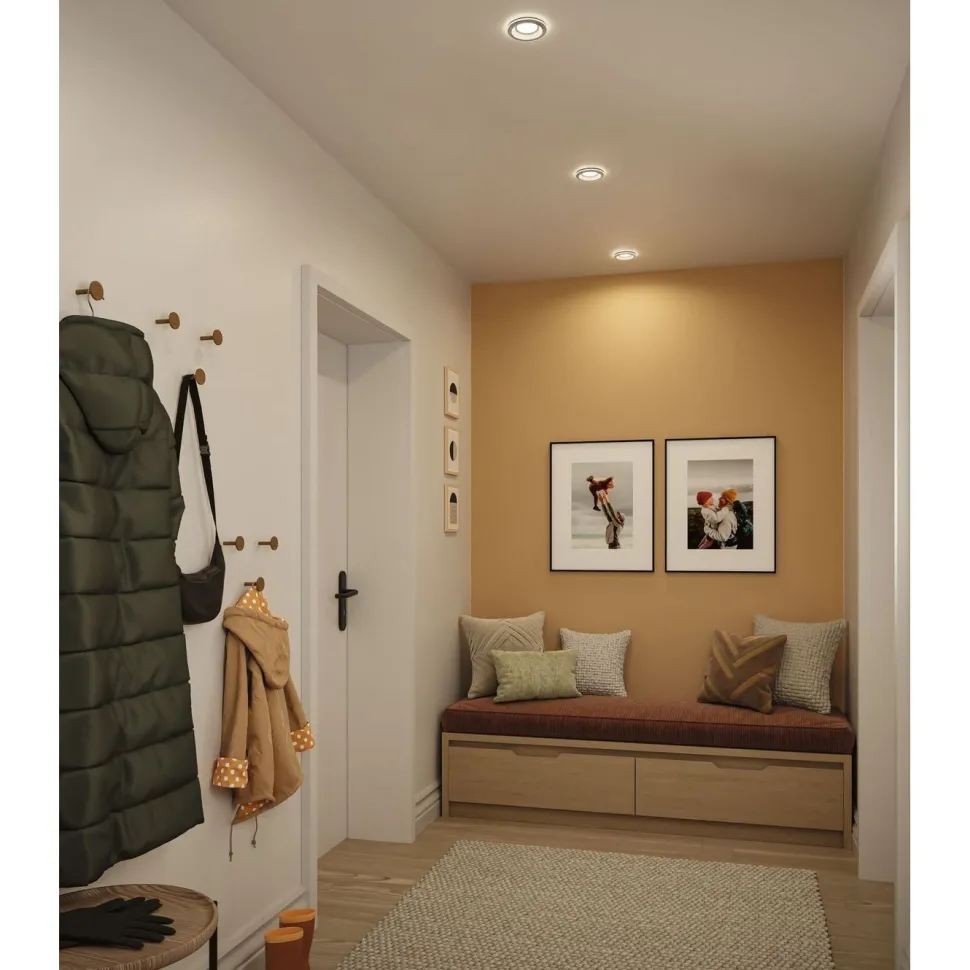 LED-alasvalo Paulmann Sormus IP65 Ø100mm 4.8/1.5W 560lm/180lm 3000K upotettava