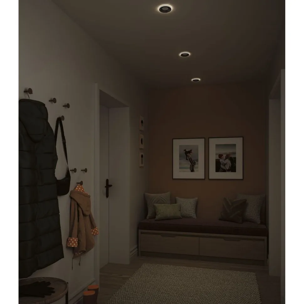 LED-alasvalo Paulmann Sormus IP65 Ø100mm 4.8/1.5W 560lm/180lm 3000K upotettava