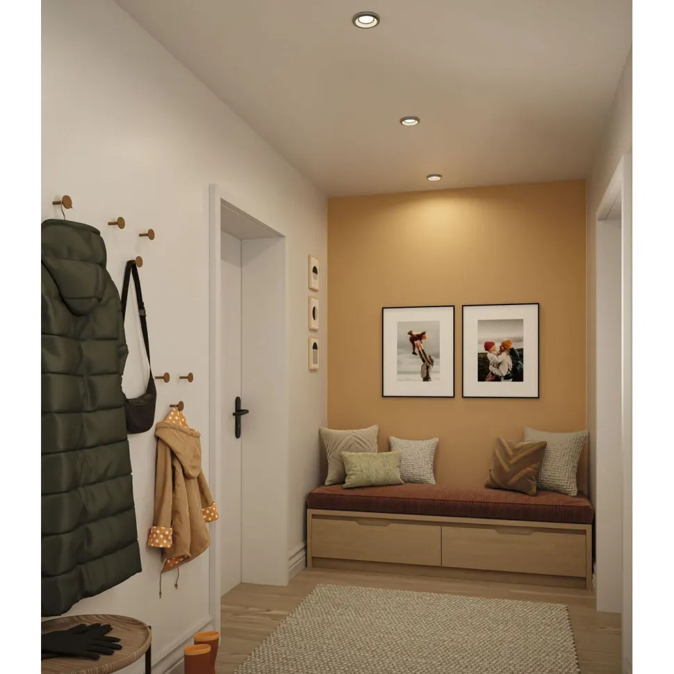 LED-alasvalo Paulmann Sormus IP65 Ø100mm 4.8/1.5W 560lm/180lm 3000K upotettava