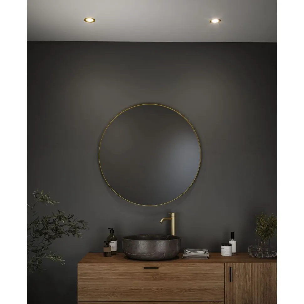 LED-alasvalo Paulmann 3-Step-Dim Nova Coin Basic IP44 Ø74mm 6W 470lm 2700K himmennettävä upotettava mattakulta 3kpl/pkt