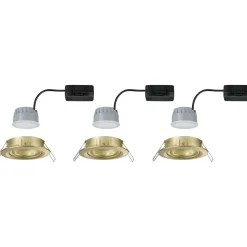 LED-alasvalo Paulmann 3-Step-Dim Nova Coin Basic Ø84mm 50° 6W 470lm 2700K himmennettävä upotettava mattakulta 3kpl/pkt