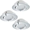 LED-alasvalosarja Eglo 3x6W Ø84mm kromi 95852