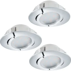 LED-alasvalosarja Eglo 3x6W Ø84mm kromi 95852