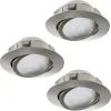 LED-alasvalosarja Eglo 3x6W Ø84mm teräs 95853
