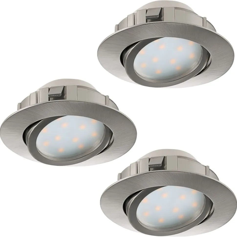 LED-alasvalosarja Eglo 3x6W Ø84mm teräs 95853
