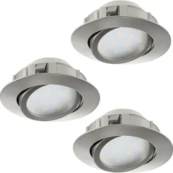 LED-alasvalosarja Eglo 3x6W Ø84mm teräs himmennettävä 95859