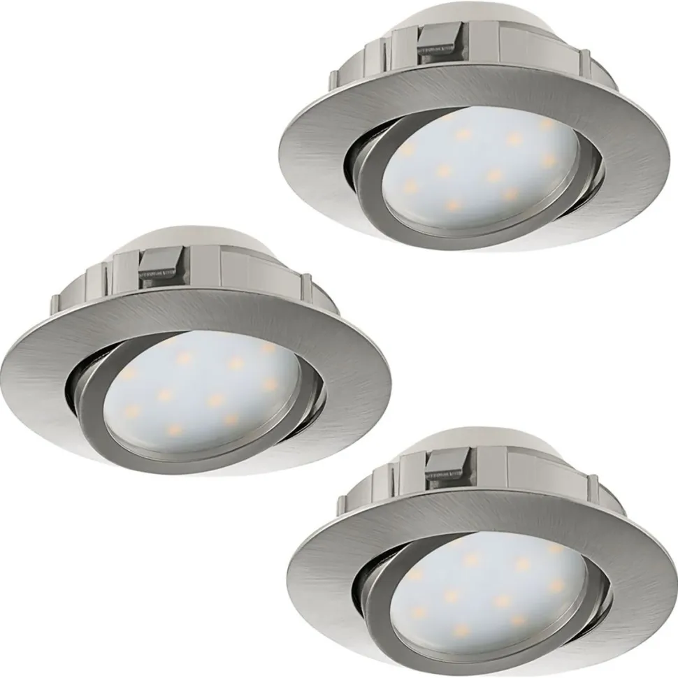LED-alasvalosarja Eglo 3x6W Ø84mm teräs himmennettävä 95859