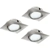 LED-alasvalosarja Eglo 3x6W 84x84mm teräs 95846
