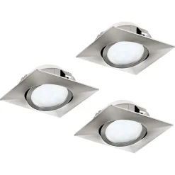 LED-alasvalosarja Eglo 3x6W 84x84mm teräs 95846