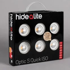 LED-alasvalosarja Hide-a-lite Optic Quick S ISO 6-pack 2700K valkoinen