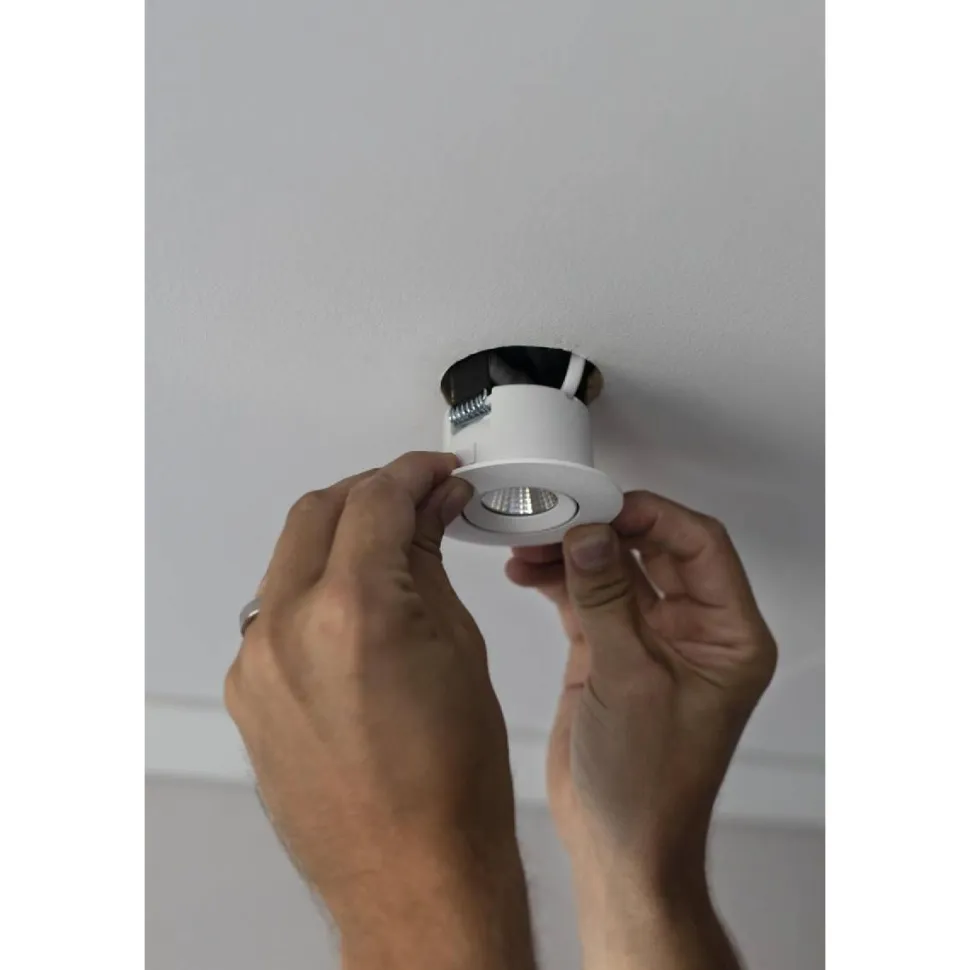 LED-alasvalosarja Hide-a-lite Optic Quick S ISO 6-pack 2700K valkoinen