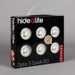LED-alasvalosarja Hide-a-lite Optic Quick S ISO 6-pack säädettävä valkoinen