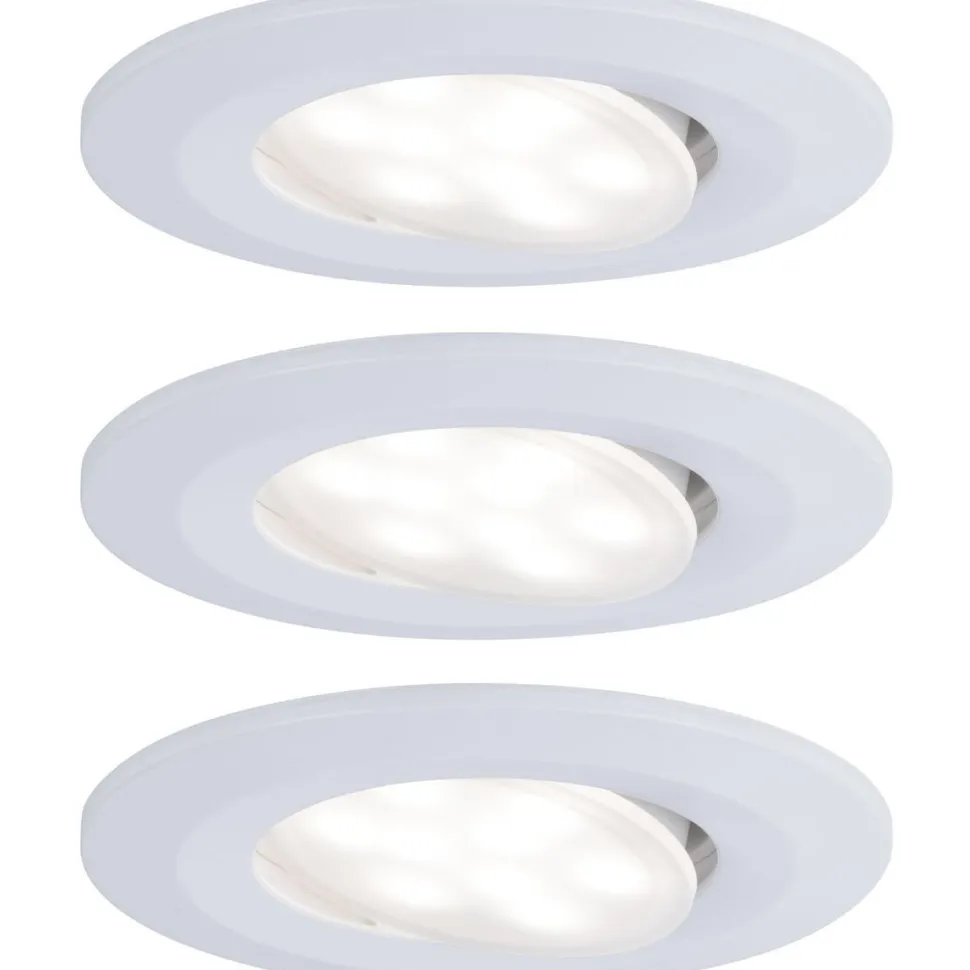 LED-Alasvalosetti Paulmann Calla 3-osainen suunnattava himmennettävä IP65 4000K valkoinen
