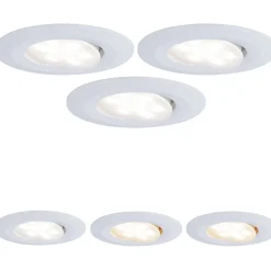 LED-Alasvalosetti Paulmann Calla 3-osainen suunnattava himmennettävä säädettävä valosävy valkoinen
