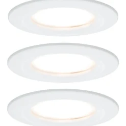 LED-Alasvalosetti Paulmann Coin 3-osainen IP44 2700K mattavalkoinen