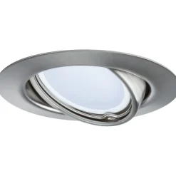 LED-Alasvalosetti Paulmann Coin 3-osainen suunnattava himmennettävä 3000K harjattu teräs