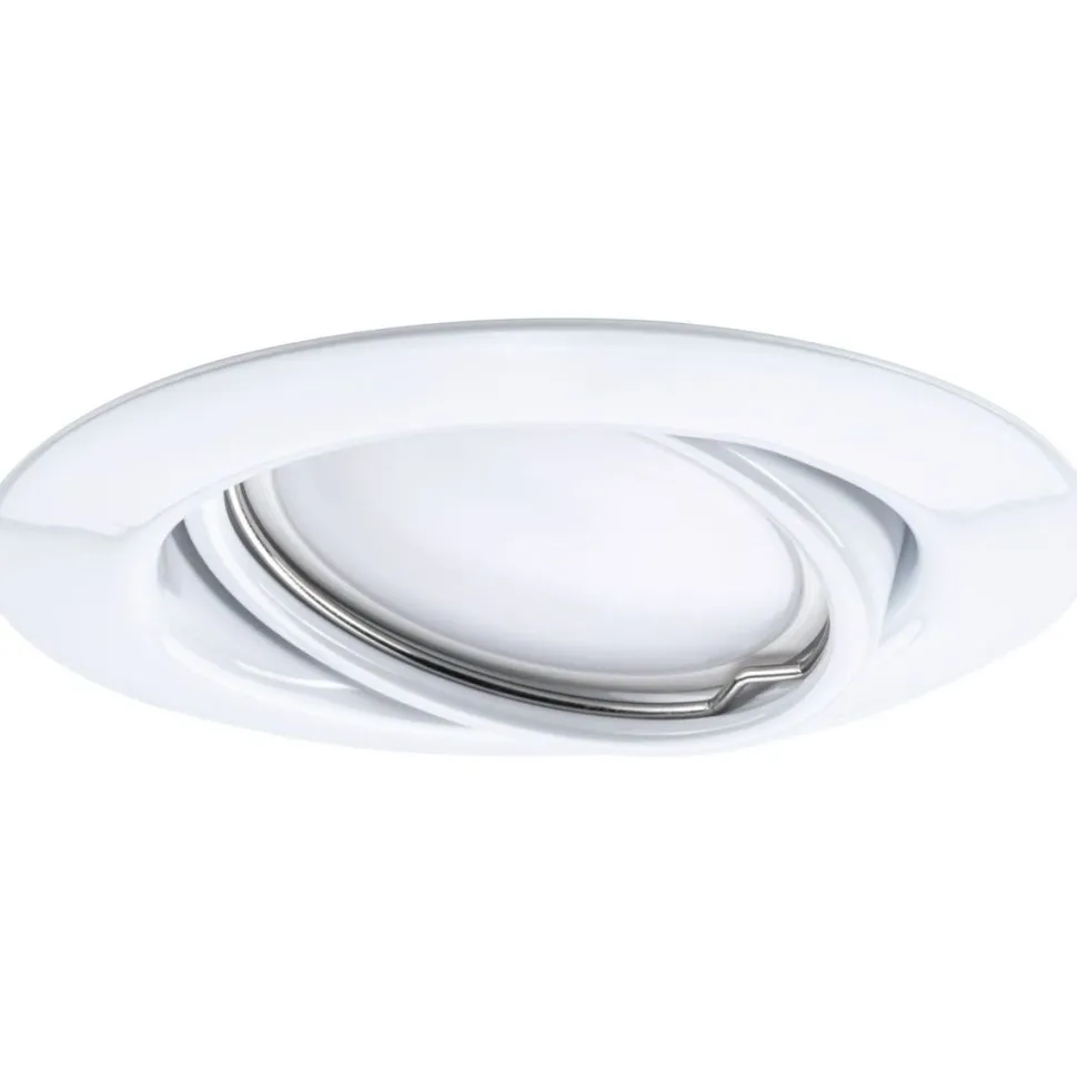 LED-Alasvalosetti Paulmann Coin 3-osainen suunnattava himmennettävä 3000K harjattu teräs