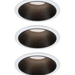 LED-Alasvalosetti Paulmann Cole 3-osainen IP44 2700K valkoinen/mattamusta
