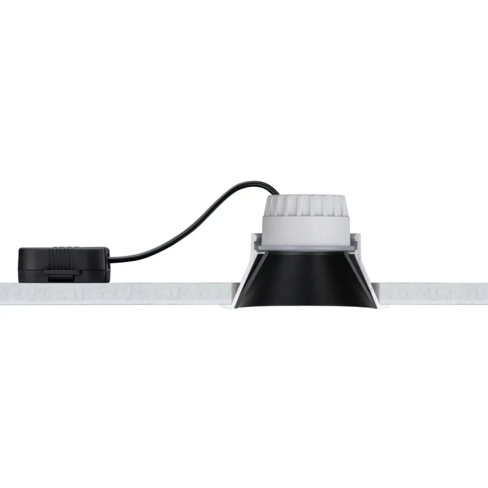 LED-Alasvalosetti Paulmann Cole 3-osainen IP44 2700K valkoinen/mattamusta