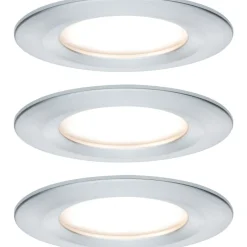 LED-Alasvalosetti Paulmann Nova 3-osainen himmennettävä IP44 2700K mattamusta