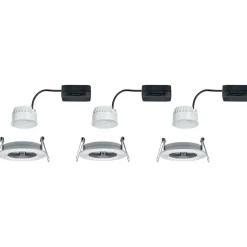 LED-Alasvalosetti Paulmann Nova 3-osainen IP44 2700K mattavalkoinen