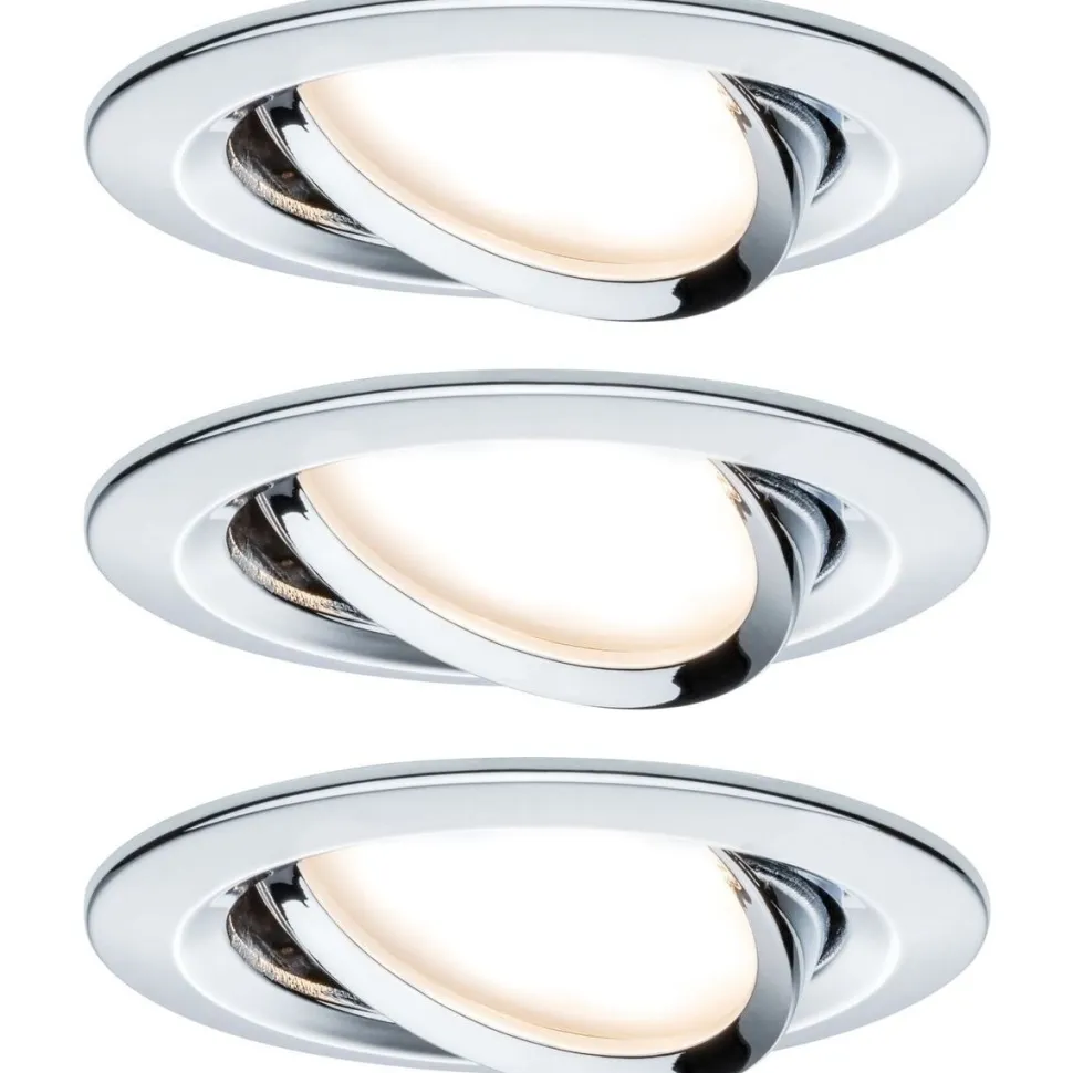 LED-Alasvalosetti Paulmann Nova 3-osainen suunnattava himmennettävä 2700K mattamusta