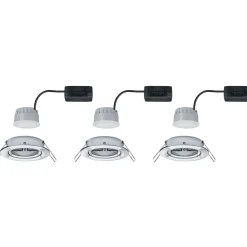 LED-Alasvalosetti Paulmann Nova 3-osainen suunnattava himmennettävä 2700K mattamusta