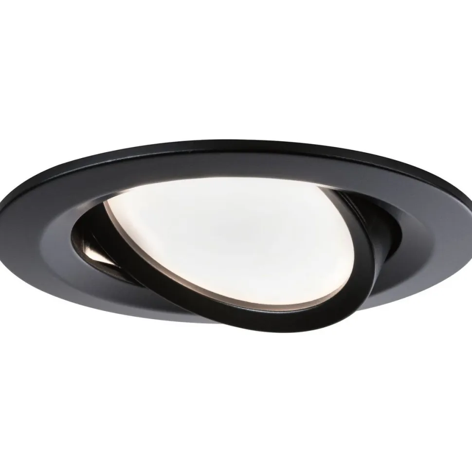LED-Alasvalosetti Paulmann Nova 3-osainen suunnattava himmennettävä 2700K mattamusta